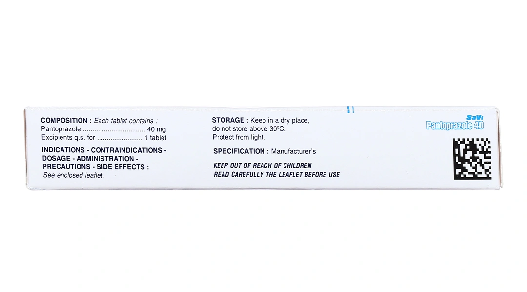 SaVi Pantoprazole 40 trị trào ngược dạ dày, thực quản (2 vỉ x 10 viên) - 3