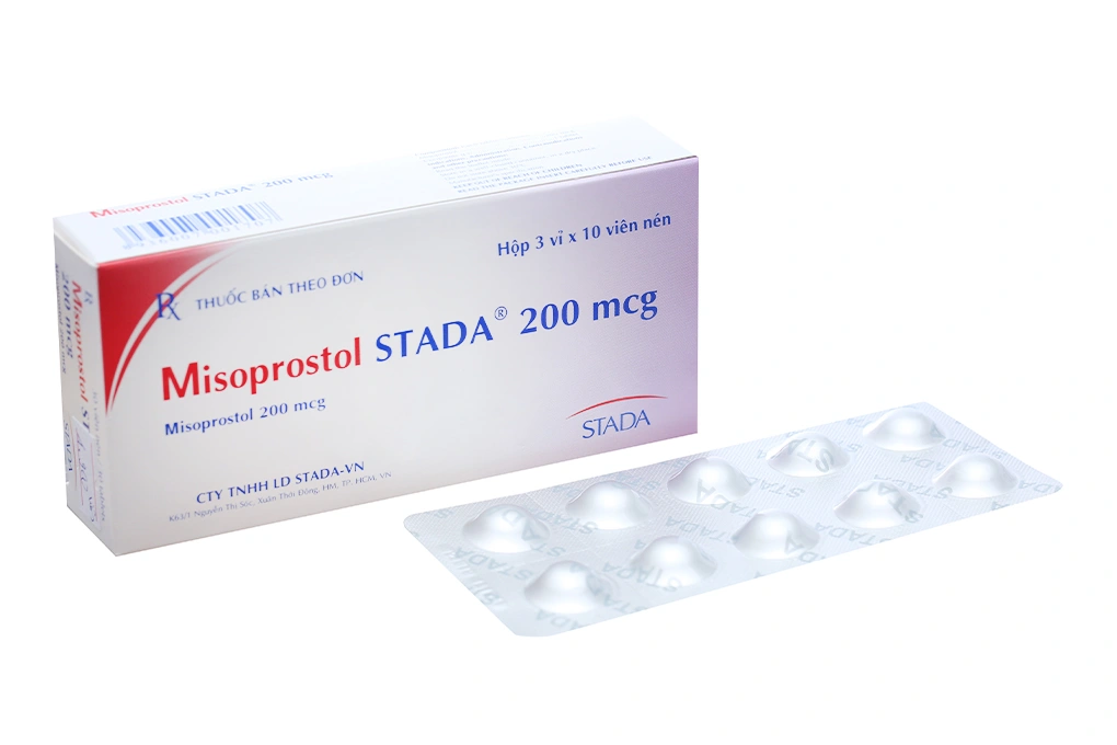 Misoprostol Stada 200mcg trị viêm loét dạ dày (3 vỉ x 10 viên) - 
