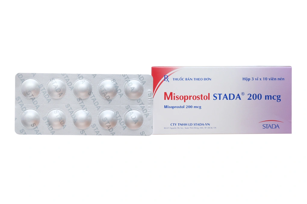 Misoprostol Stada 200mcg trị viêm loét dạ dày (3 vỉ x 10 viên) - 1