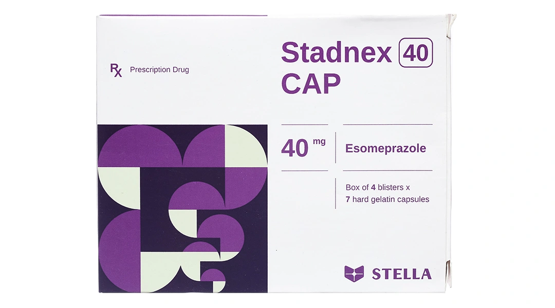 Stadnex 40 Cap trị trào ngược dạ dày, thực quản (4 vỉ x 7 viên) - 1