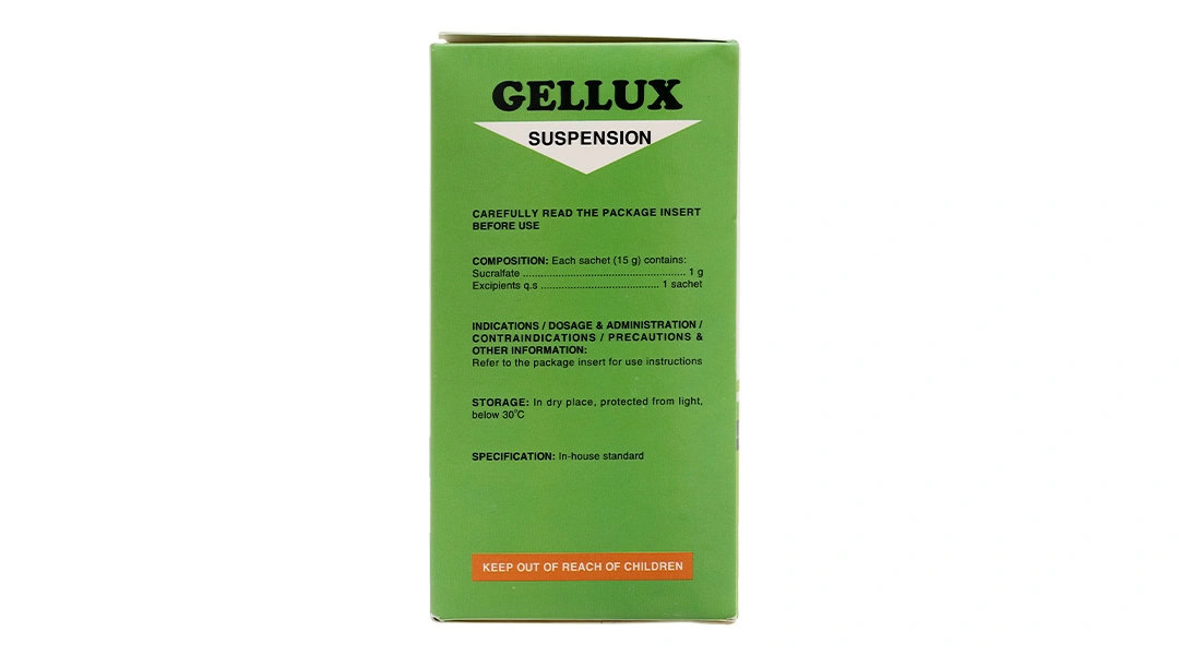 Hỗn dịch uống Gellux 1g trị viêm loét dạ dày, tá tràng (20 gói x 15g) - 3