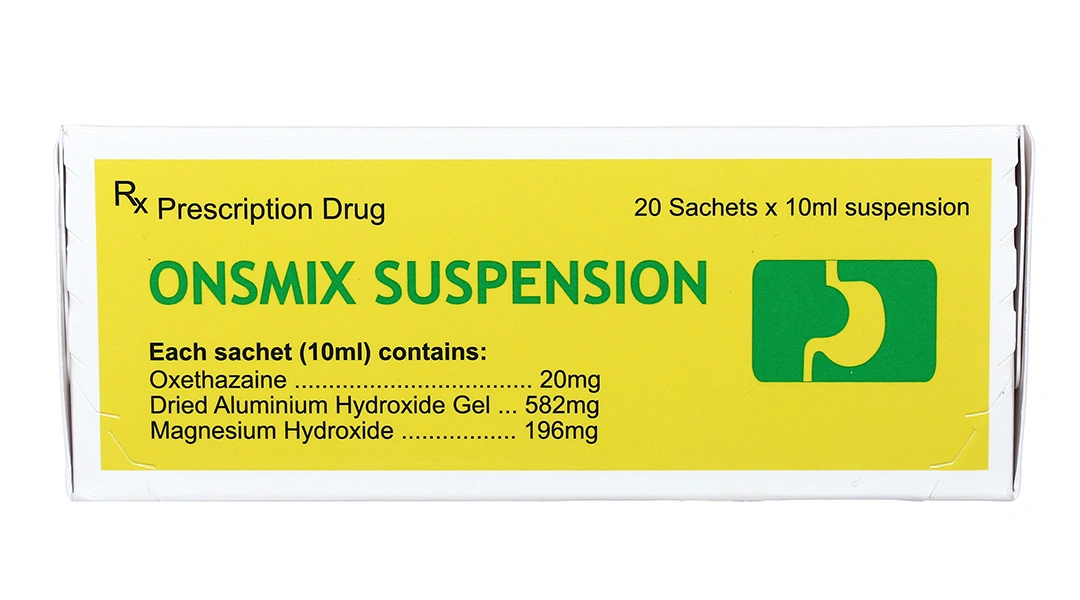 Hỗn dịch uống Onsmix Suspension trị trào ngược dạ dày, thực quản (20 gói x 10ml) - 4