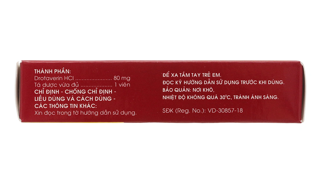 Expas Forte 80mg giảm cơn đau quặn mật, thận do co thắt cơ trơn (3 vỉ x 10 viên) - 2