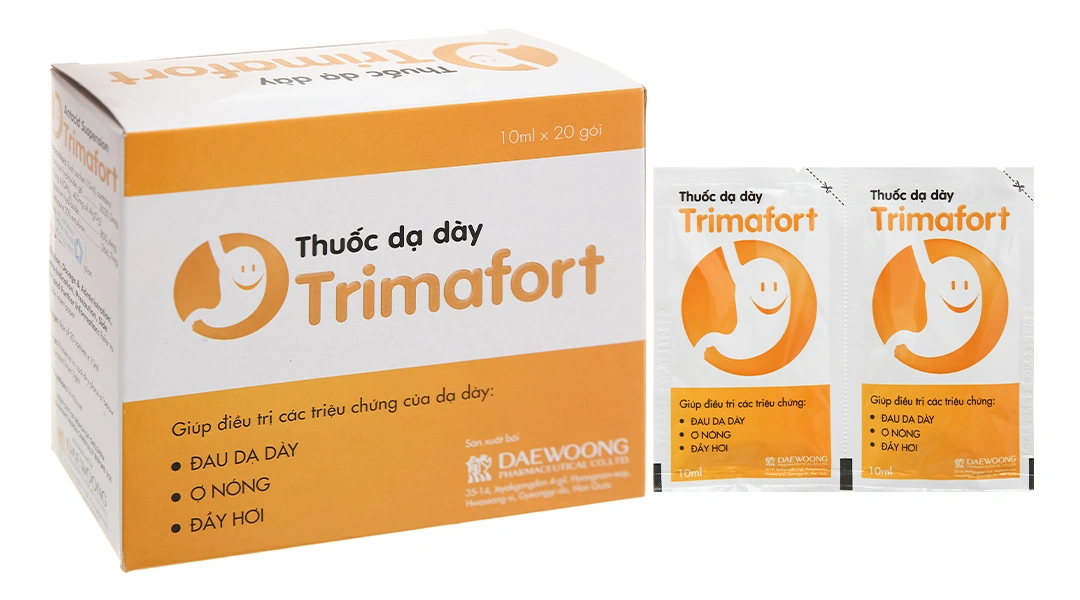 Hỗn dịch uống Trimafort giảm khó chịu dạ dày, đầy hơi (20 gói x 10ml) - 