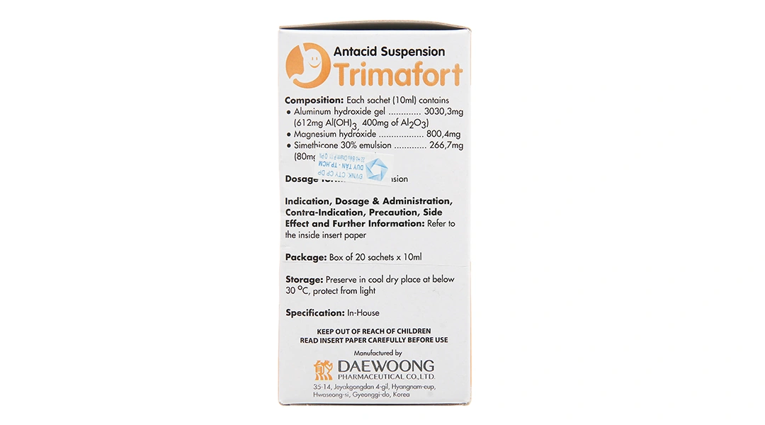 Hỗn dịch uống Trimafort giảm khó chịu dạ dày, đầy hơi (20 gói x 10ml) - 3