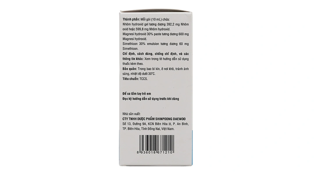 Hỗn dịch uống Grangel trị loét dạ dày, trào ngược dạ dày - thực quản (20 gói x 10ml) - 3