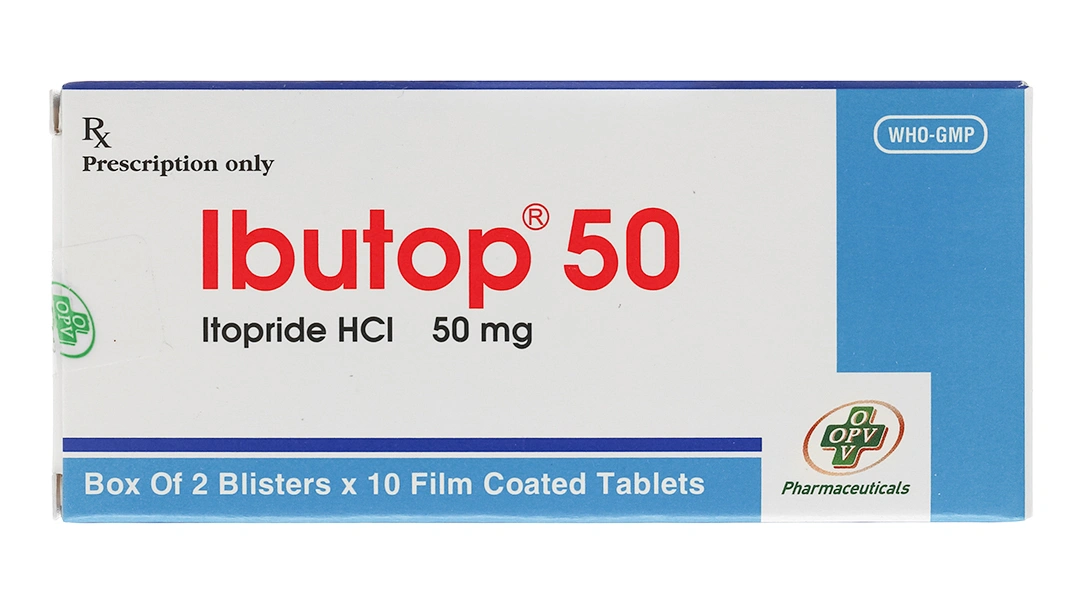 Ibutop 50 trị triệu chứng trong viêm dạ dày (2 vỉ x 10 viên) - 1