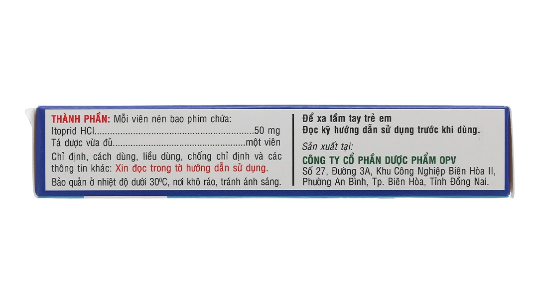 Ibutop 50 trị triệu chứng trong viêm dạ dày (2 vỉ x 10 viên) - 2