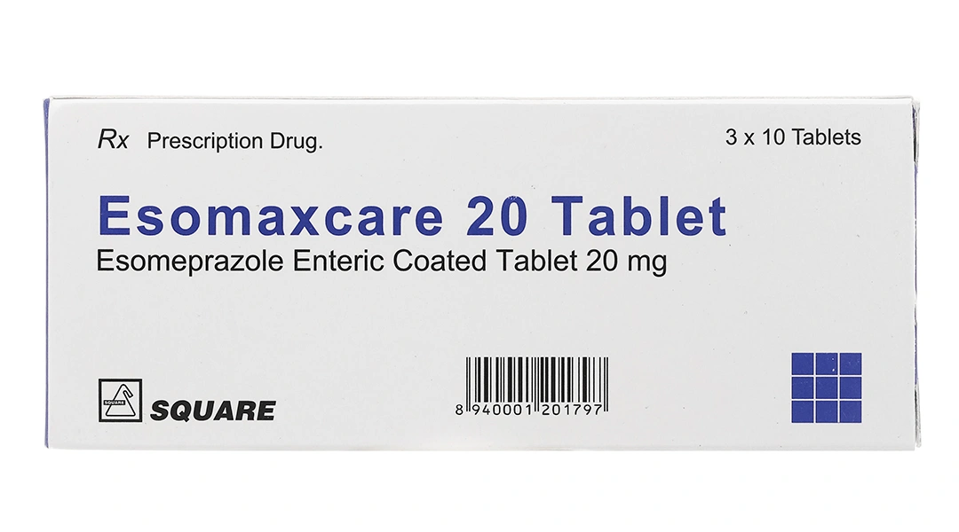 Esomaxcare 20 Tablet trị loét dạ dày, tá tràng (3 vỉ x 10 viên) - 1
