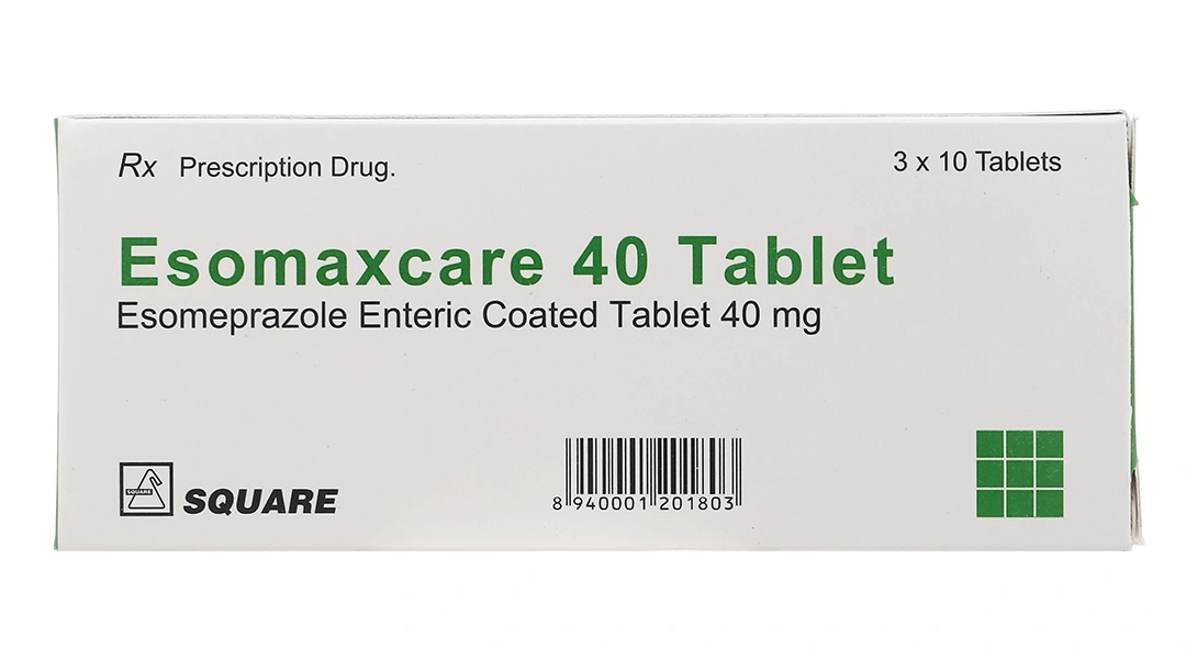 Esomaxcare 40 Tablet trị trào ngược dạ dày, thực quản (3 vỉ x 10 viên) - 1