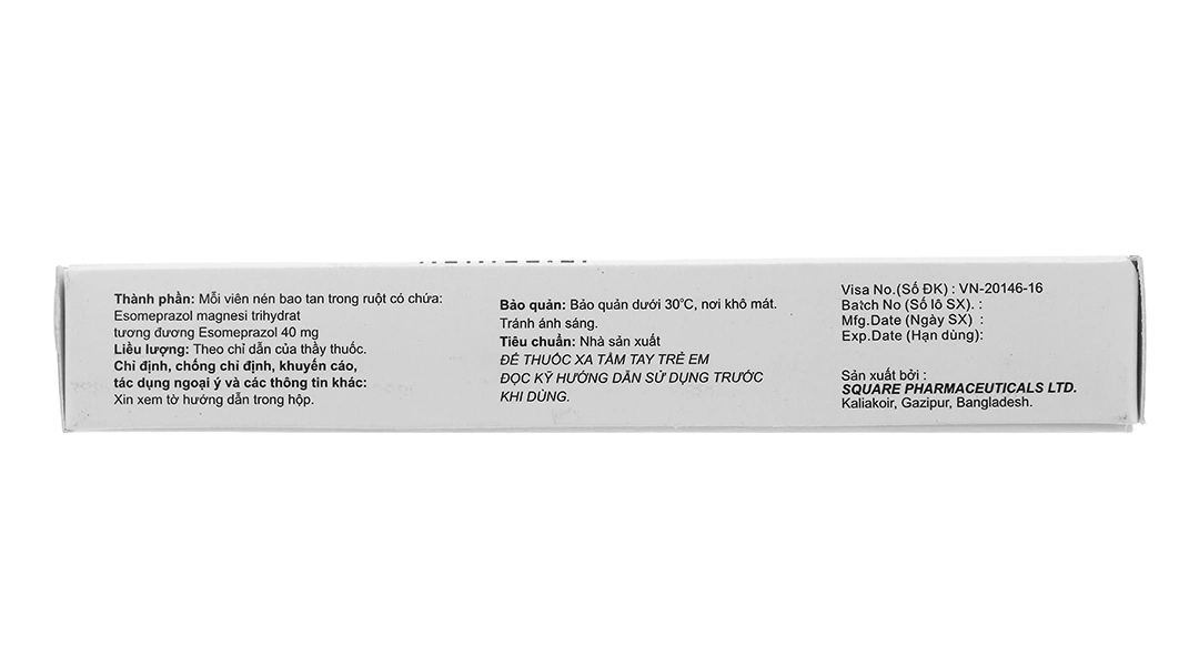 Esomaxcare 40 Tablet trị trào ngược dạ dày, thực quản (3 vỉ x 10 viên) - 2