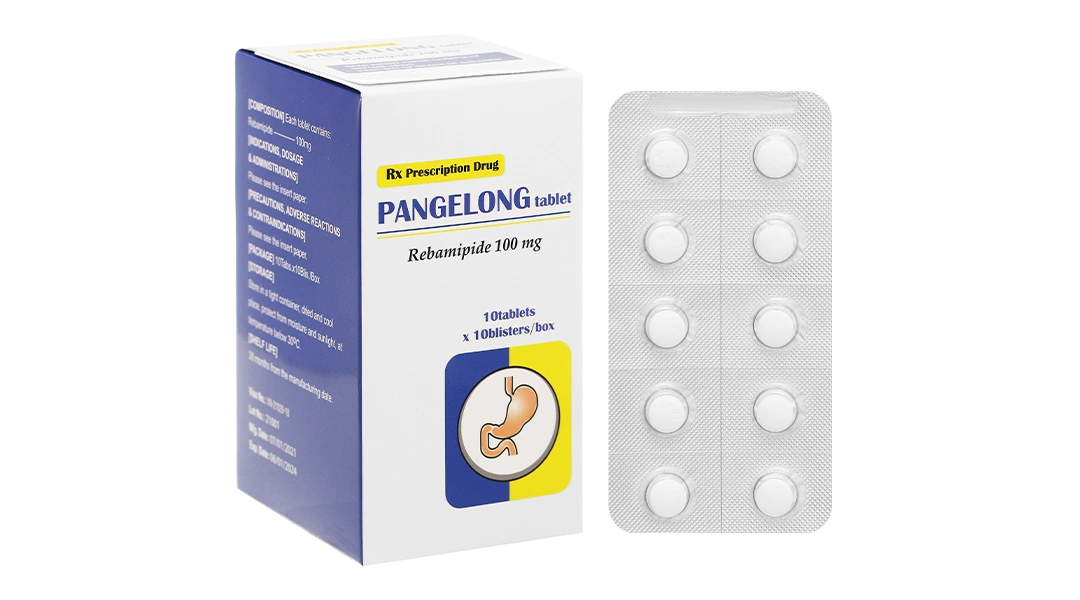 Pangelong Tablet 100mg trị viêm loét dạ dày (10 vỉ x 10 viên) - 