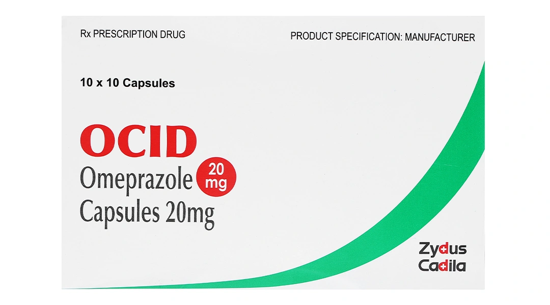 Ocid 20mg trị loét tá tràng, loét dạ dày, viêm thực quản trào ngược (10 vỉ x 10 viên) - 1