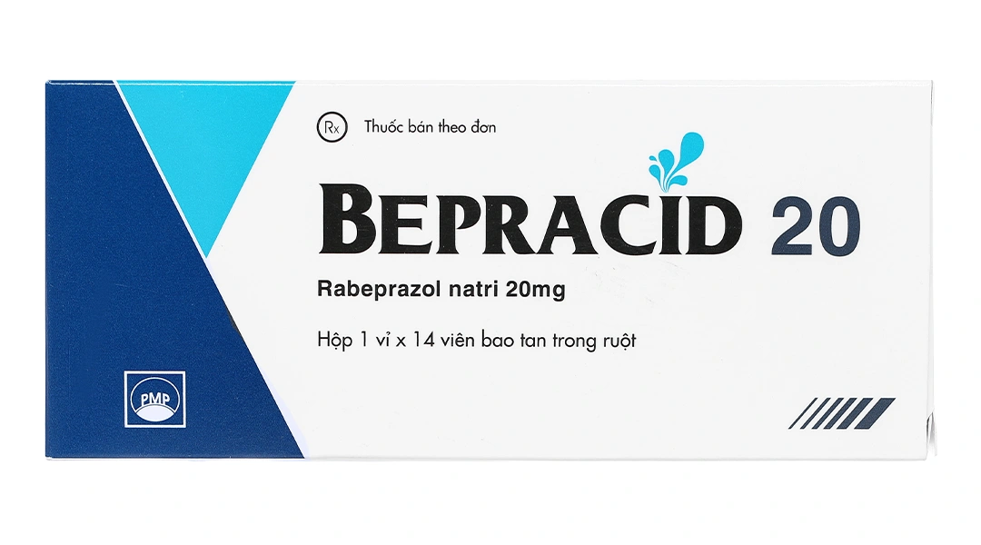 Bepracid 20 trị trào ngược dạ dày - thực quản (1 vỉ x 14 viên) - 1