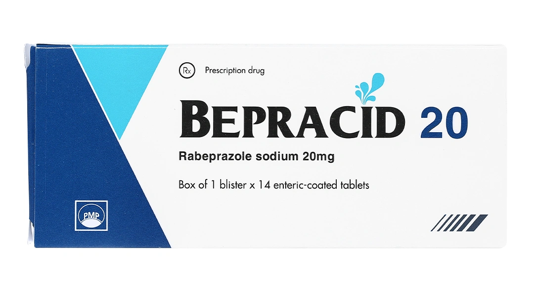 Bepracid 20 trị trào ngược dạ dày - thực quản (1 vỉ x 14 viên) - 2