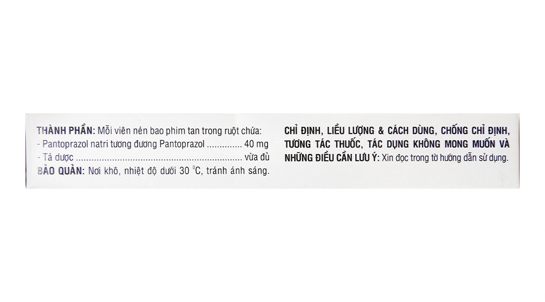 Pantoprazol Domesco 40mg điều trị viêm loét dạ dày (2 vỉ x 7 viên) - 3