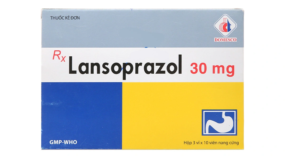 Lansoprazol Domesco 30mg trị trào ngược dạ dày, thực quản (3 vỉ x 10 viên) - 2