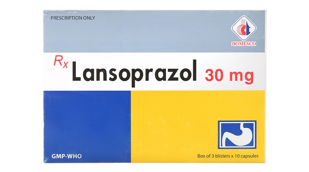 Lansoprazol Domesco 30mg trị trào ngược dạ dày, thực quản (3 vỉ x 10 viên) - 3