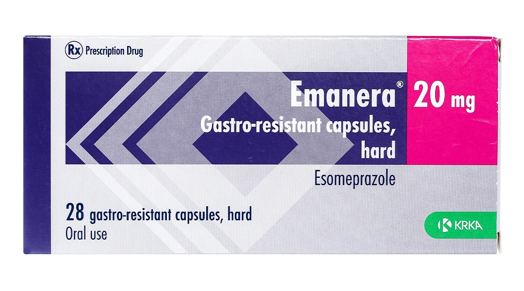 Emanera 20mg trị viêm loét thực quản do trào ngược (4 vỉ x 7 viên) - 1
