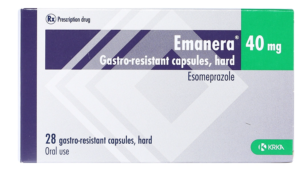 Emanera 40mg trị viêm loét thực quản do trào ngược (4 vỉ x 7 viên) - 1