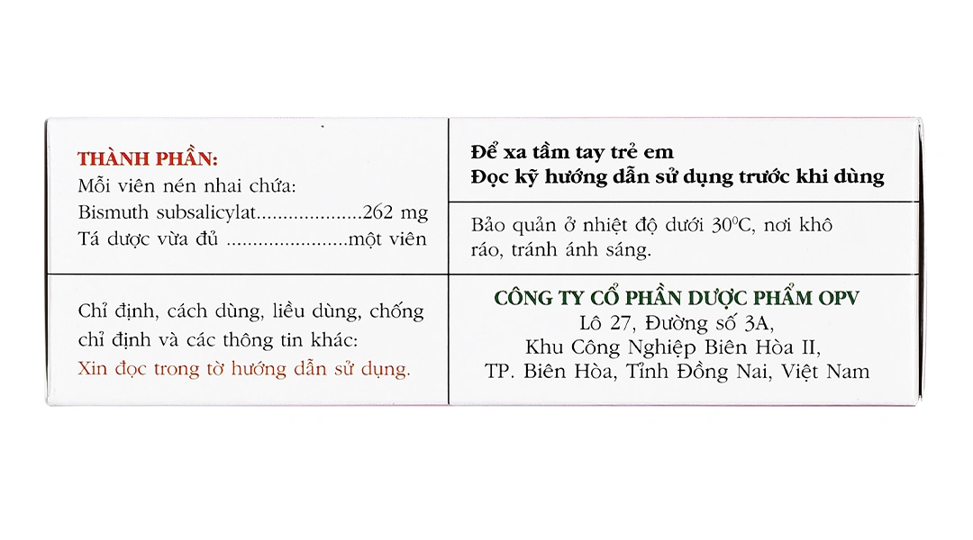 Viên nhai AmeBismo 262mg trị rối loạn tiêu hóa (6 vỉ x 10 viên) - 4