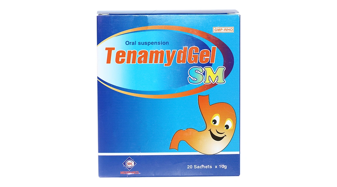 Hỗn dịch uống TenamydGel SM làm dịu triệu chứng do tăng acid dạ dày (20 gói x 10g) - 2