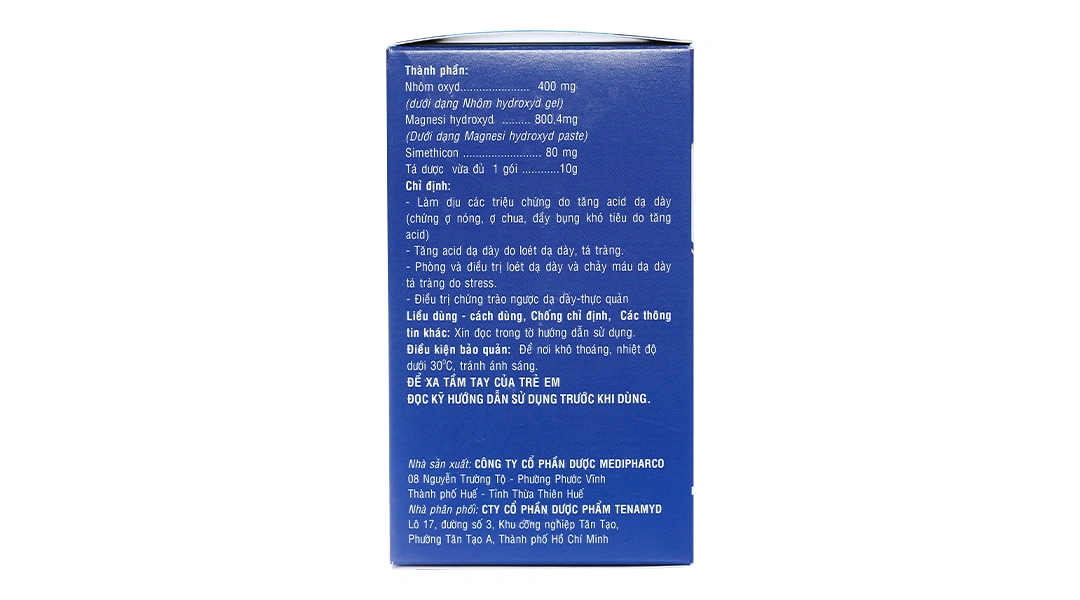 Hỗn dịch uống TenamydGel SM làm dịu triệu chứng do tăng acid dạ dày (20 gói x 10g) - 3