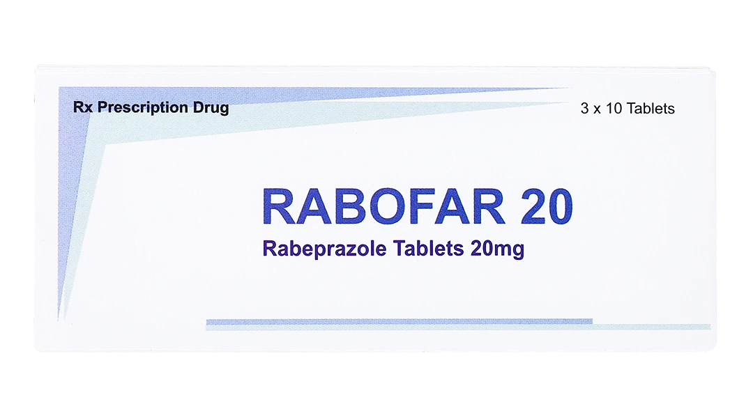 Rabofar 20 trị trào ngược dạ dày, thực quản (3 vỉ x 10 viên) - 2
