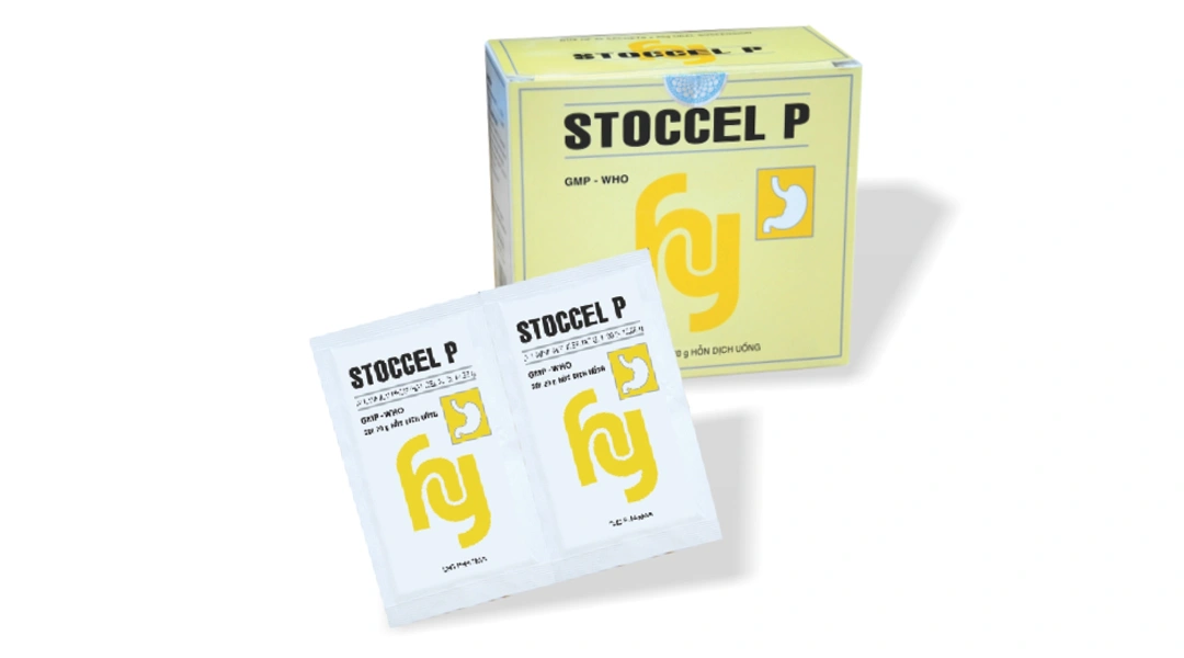 Hỗn dịch uống Stoccel P trị viêm dạ dày, loét dạ dày tá tràng (24 gói x 20g) - 