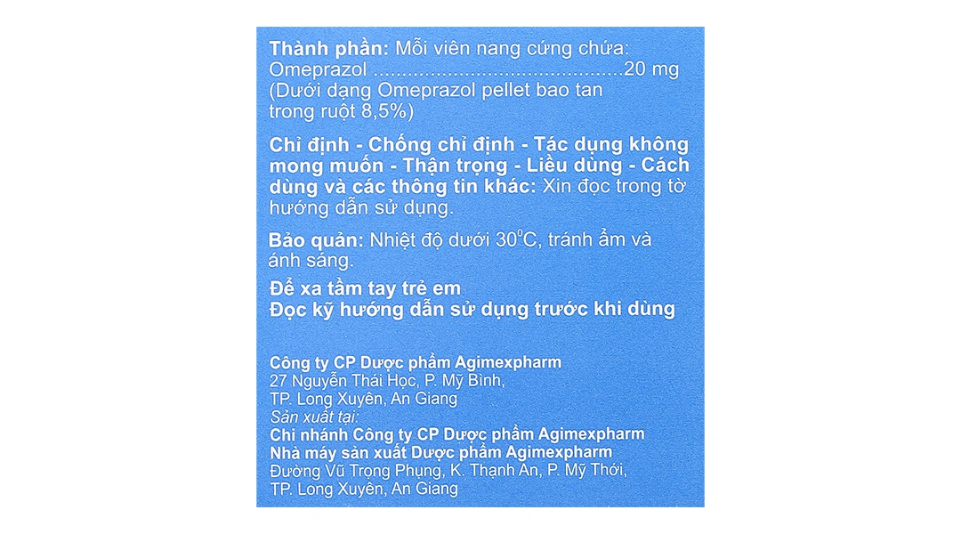 Agimepzol 20 trị loét dạ dày tá tràng, trào ngược (10 vỉ x 10 viên) - 4
