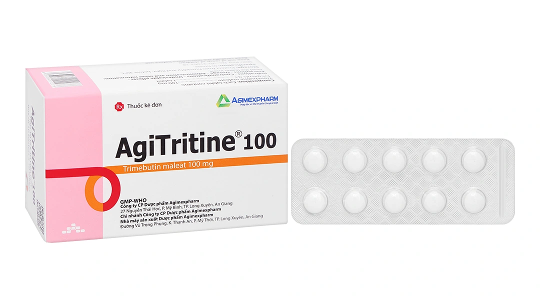 Agitritine 100 trị rối loạn chức năng tiêu hóa (10 vỉ x 10 viên) - 