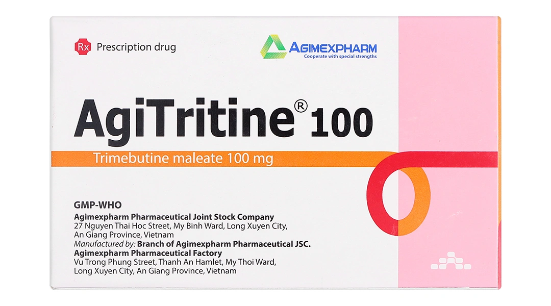 Agitritine 100 trị rối loạn chức năng tiêu hóa (10 vỉ x 10 viên) - 1