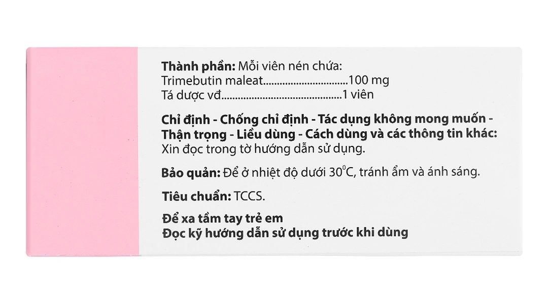 Agitritine 100 trị rối loạn chức năng tiêu hóa (10 vỉ x 10 viên) - 3