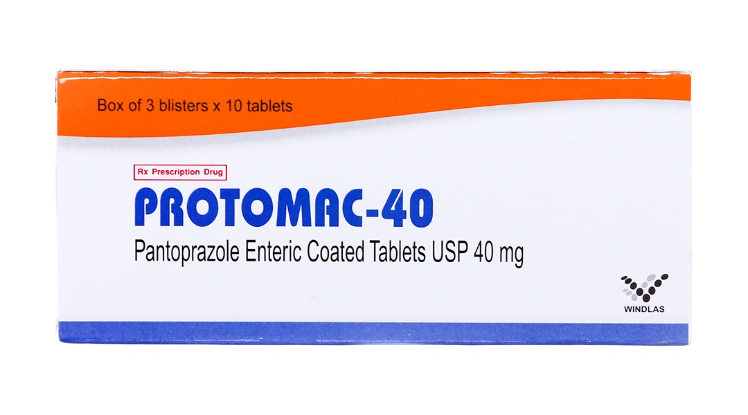 Protomac-40 trị trào ngược dạ dày, thực quản (3 vỉ x 10 viên) - 1