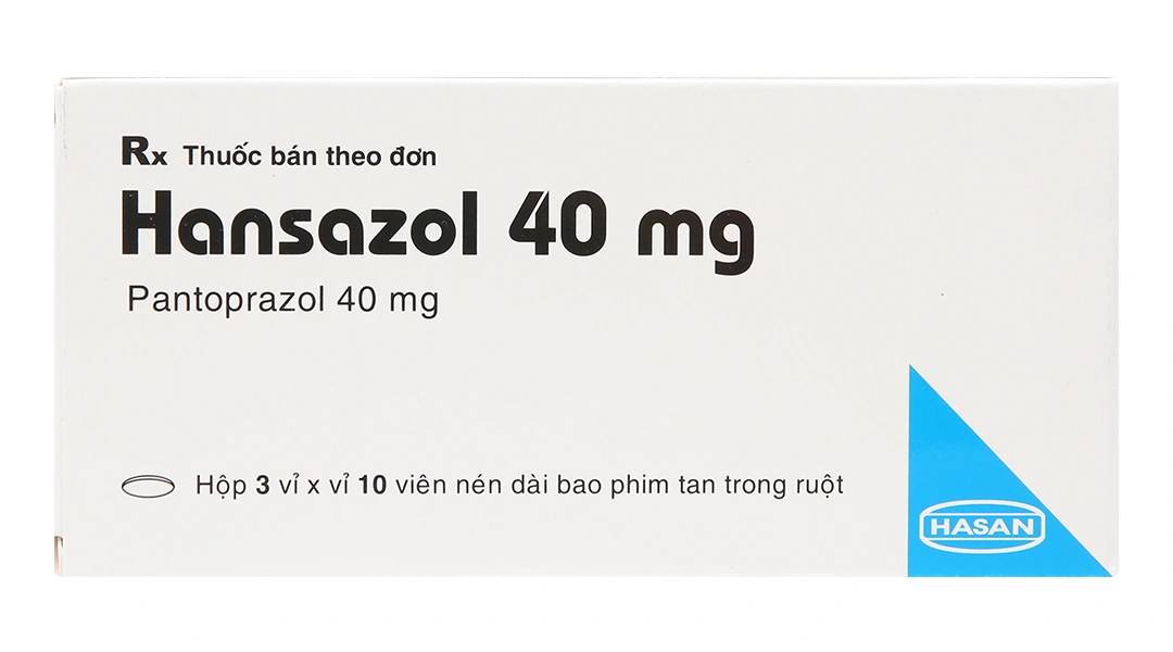 Hansazol 40mg trị trào ngược dạ dày, thực quản (3 vỉ x 10 viên) - 1