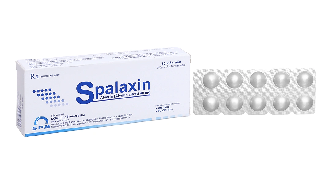 Spalaxin 40mg giảm đau do co thắt tiêu hóa (3 vỉ x 10 viên) - 