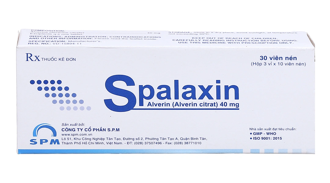 Spalaxin 40mg giảm đau do co thắt tiêu hóa (3 vỉ x 10 viên) - 1