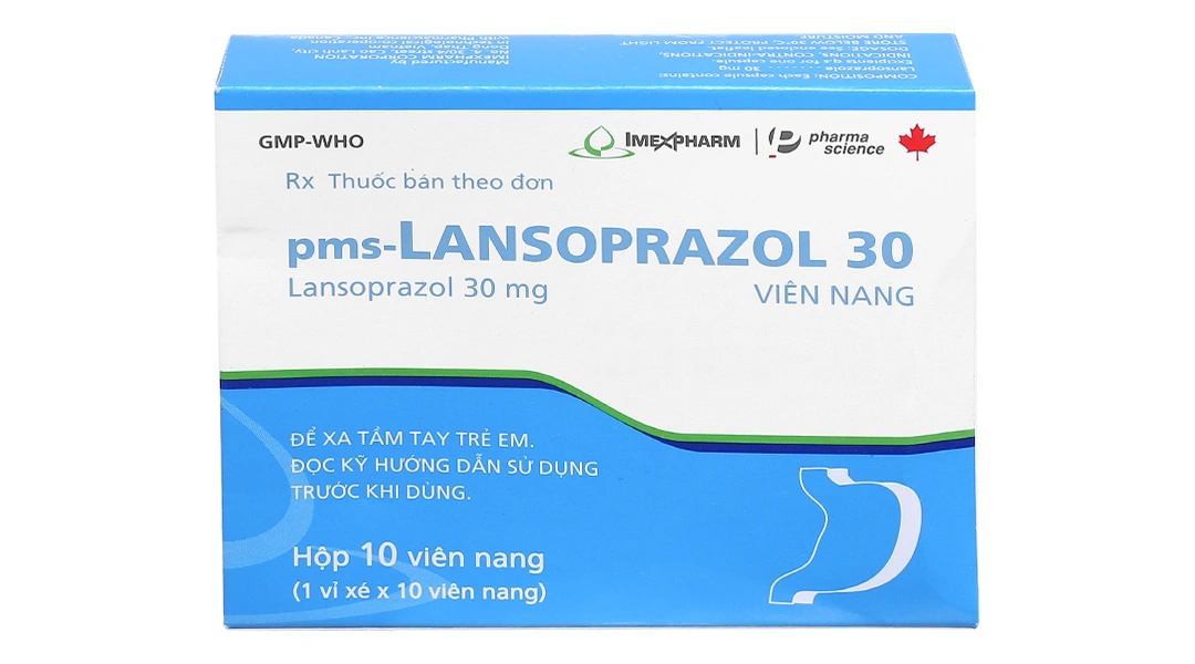 Pms-Lansoprazol 30 trị trào ngược dạ dày, thực quản (1 vỉ x 10 viên) - 2