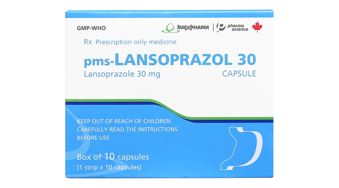 Pms-Lansoprazol 30 trị trào ngược dạ dày, thực quản (1 vỉ x 10 viên) - 3