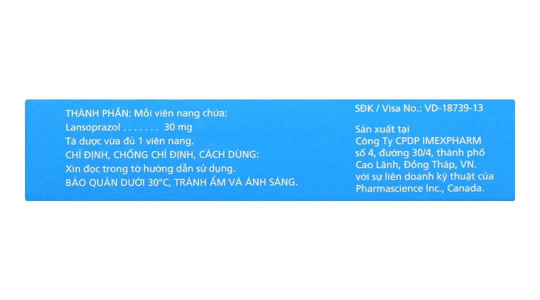 Pms-Lansoprazol 30 trị trào ngược dạ dày, thực quản (1 vỉ x 10 viên) - 5