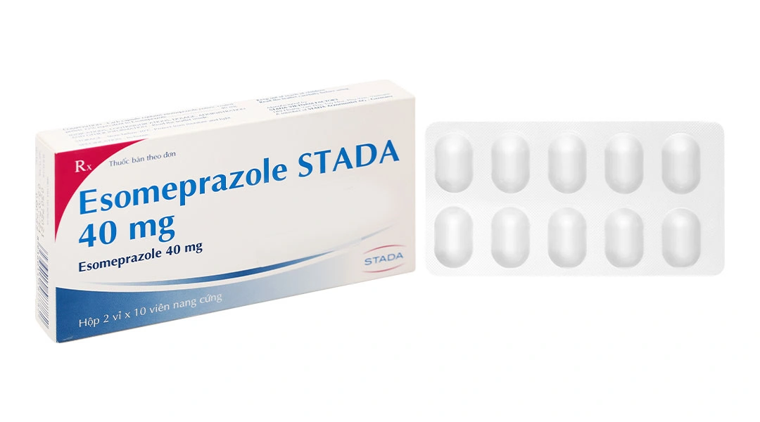 Esomeprazole Stada 40mg phòng và trị viêm loét dạ dày tá tràng (2 vỉ x 10 viên) - 