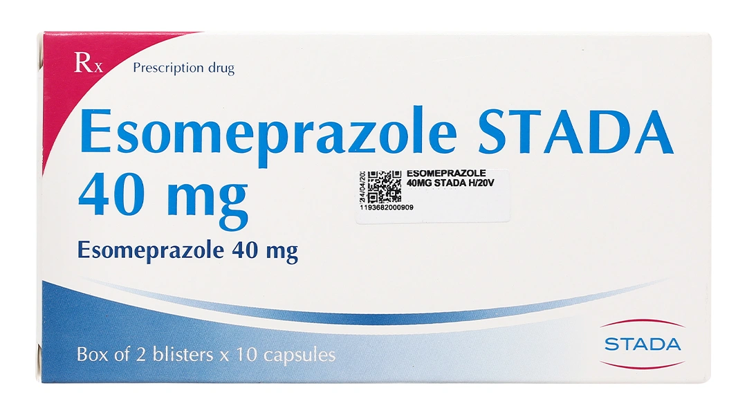 Esomeprazole Stada 40mg phòng và trị viêm loét dạ dày tá tràng (2 vỉ x 10 viên) - 1