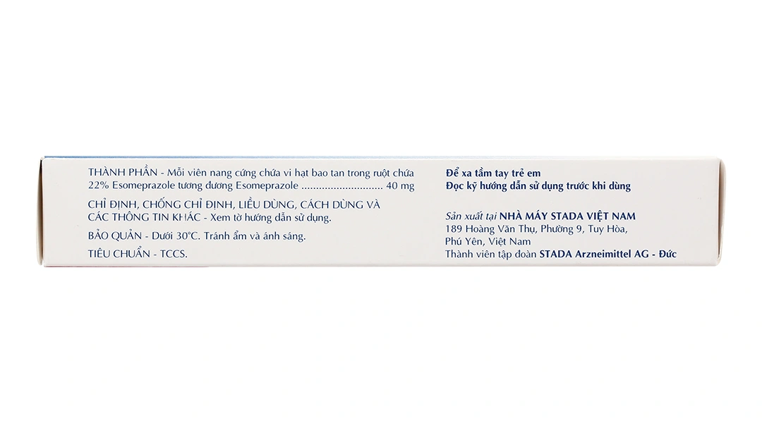 Esomeprazole Stada 40mg phòng và trị viêm loét dạ dày tá tràng (2 vỉ x 10 viên) - 2