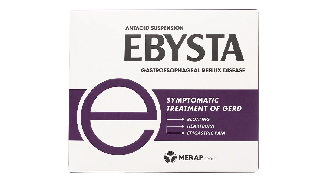 Hỗn dịch uống Ebysta 20mg trị trào ngược dạ dày, thực quản (20 gói x 10ml) - 1