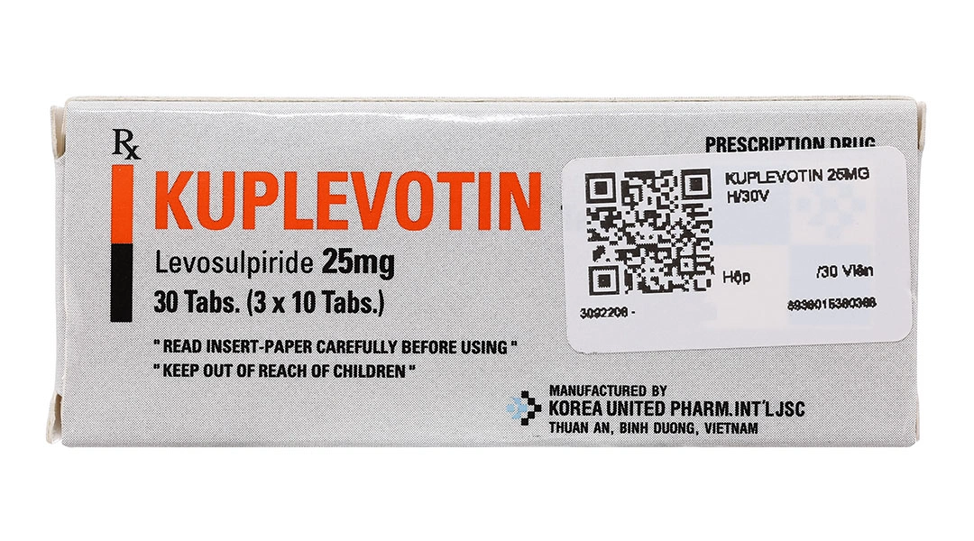 Kuplevotin 25mg trị rối loạn chức năng tiêu hóa (3 vỉ x 10 viên) - 1