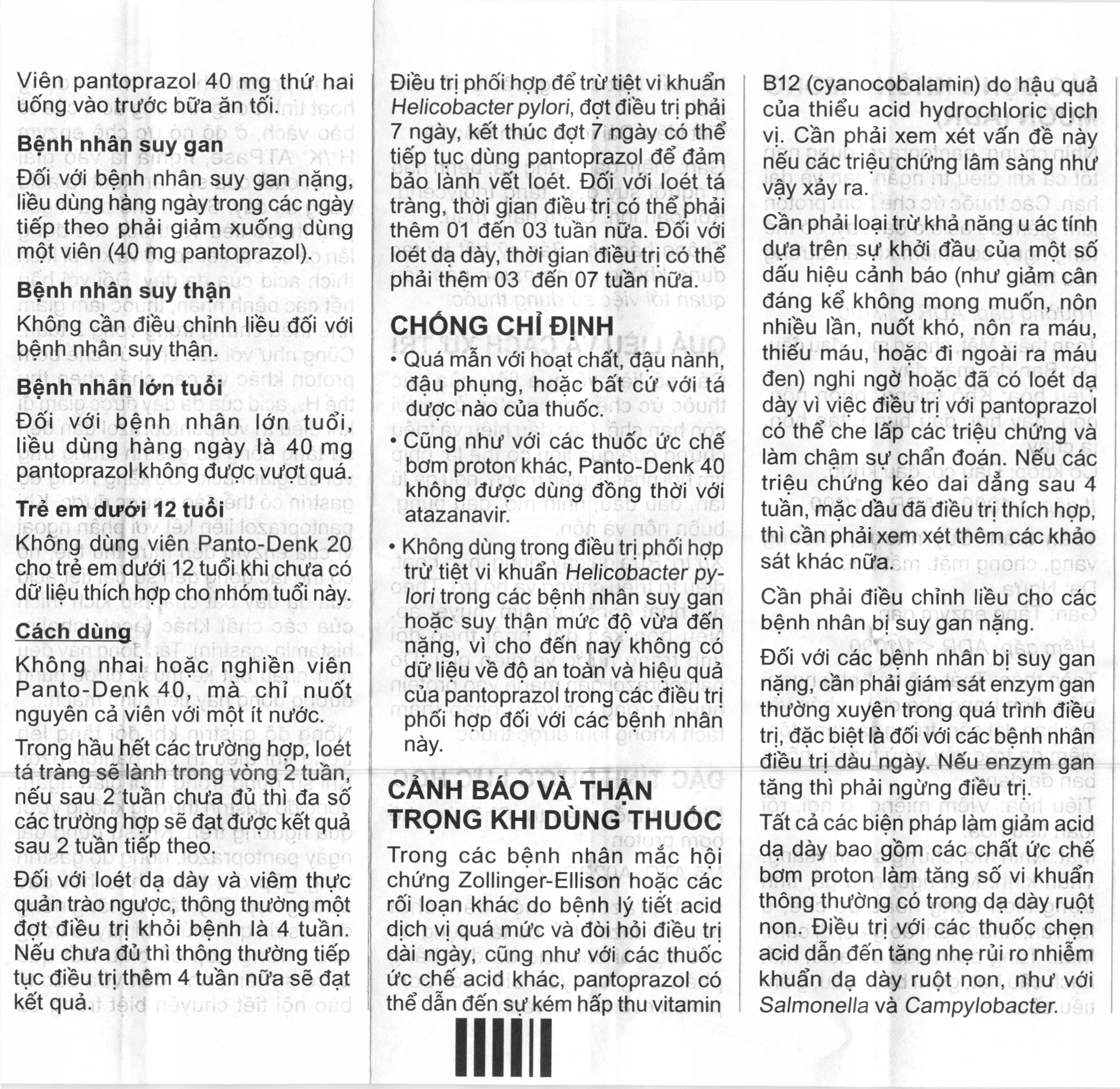 Panto-Denk 40 trị trào ngược dạ dày, thực quản (2 vỉ x 14 viên) - 5