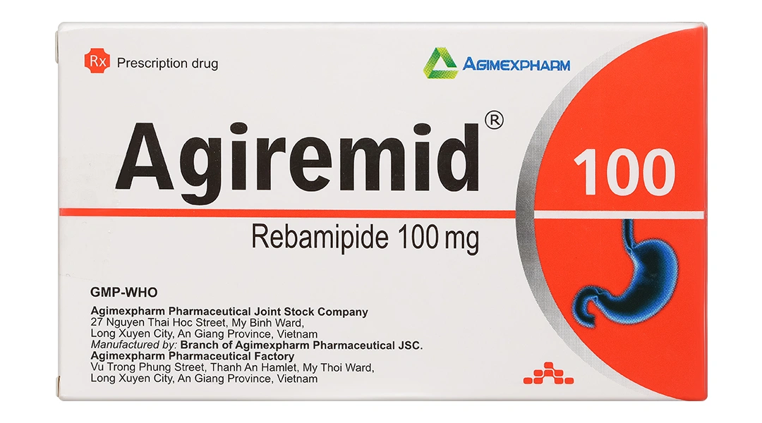 Agiremid 100 trị tổn thương niêm mạc dạ dày cấp và mãn tính (10 vỉ x 10 viên) - 1