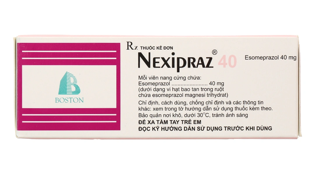 Nexipraz 40 trị trào ngược dạ dày, thực quản (5 vỉ x 7 viên) - 2