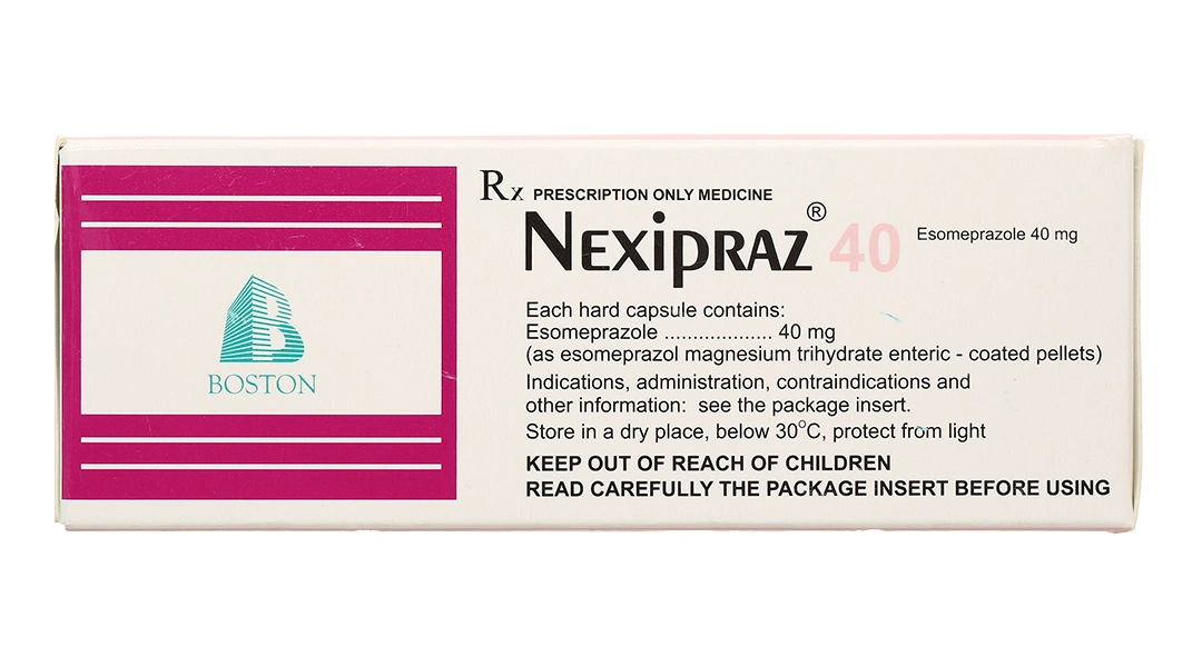 Nexipraz 40 trị trào ngược dạ dày, thực quản (5 vỉ x 7 viên) - 3