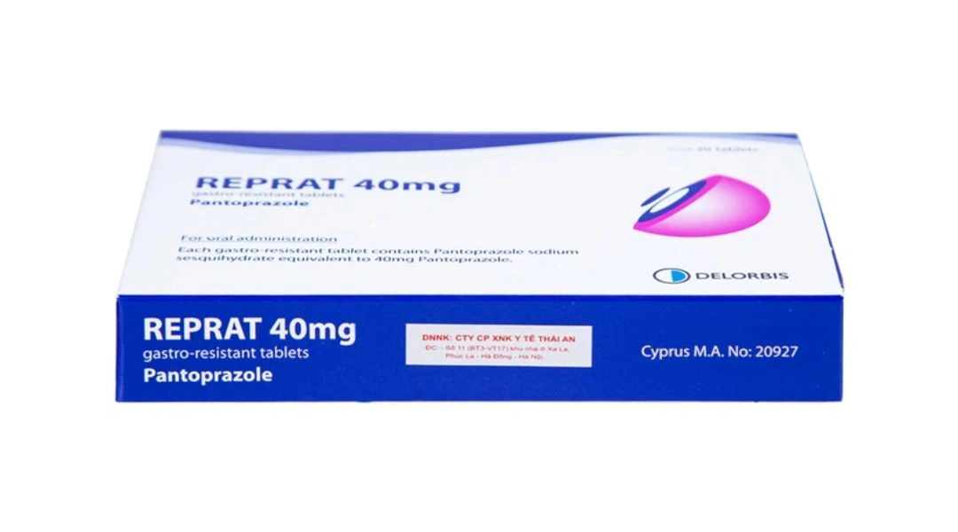 Reprat 40mg trị trào ngược dạ dày - thực quản (2 vỉ x 10 viên) - 2